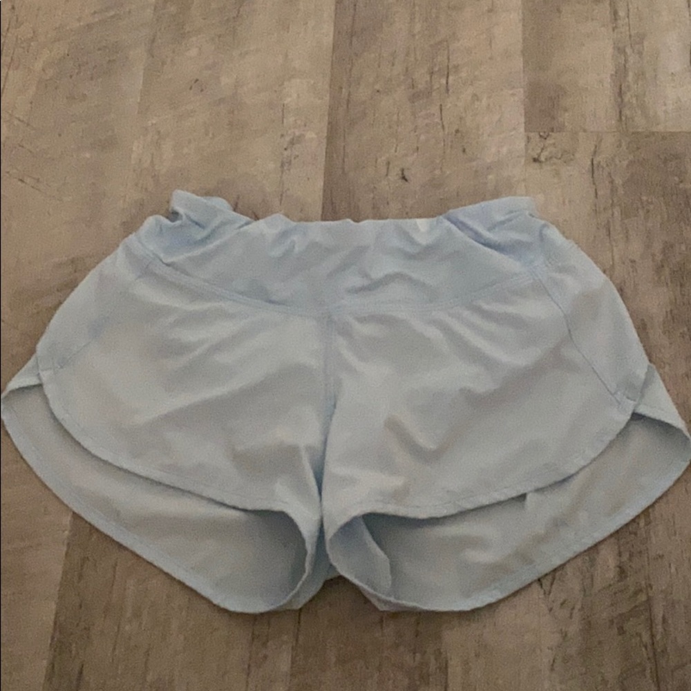 Light blue lululemon shorts